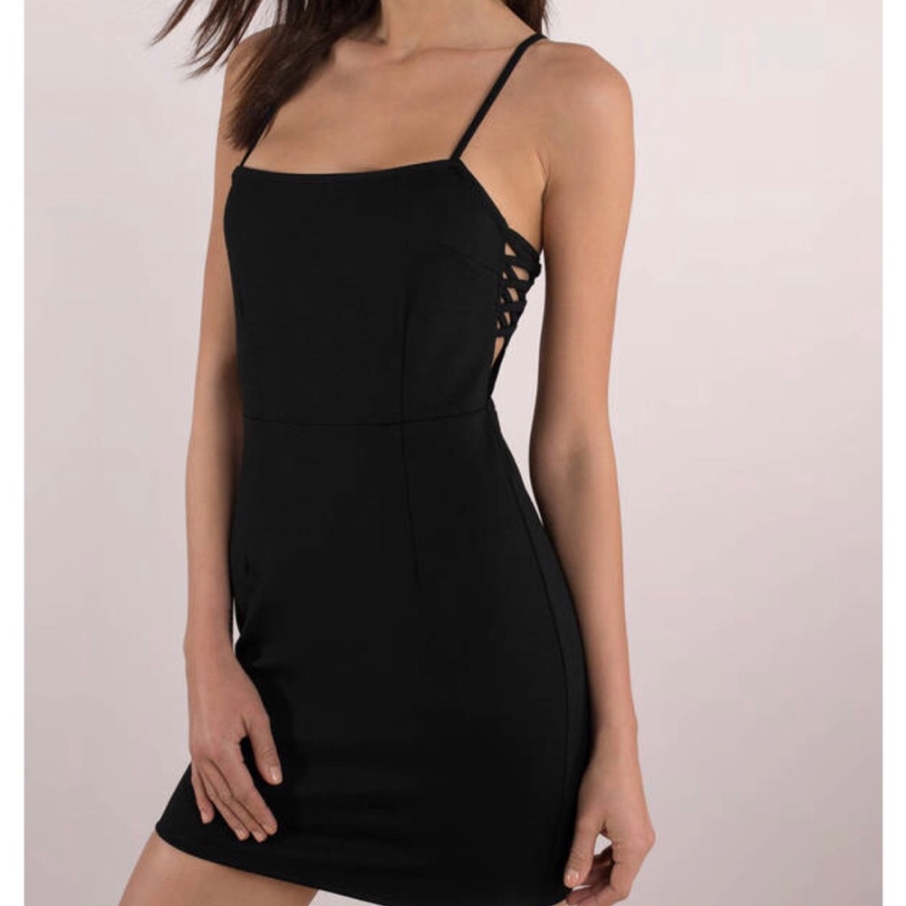 Tobi Black bodycon dress